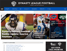 Tablet Screenshot of dynastyleaguefootball.com